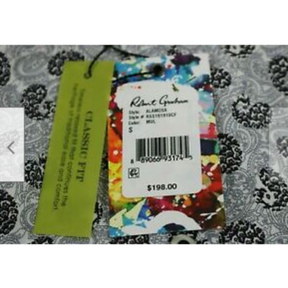 Robert Graham Alamosa NWT Men Dress Shirt Sz Small - Picture 8 of 8